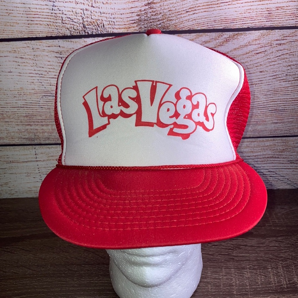 Vintage Royal Pacific Red and White Las Vegas Trucker Hat